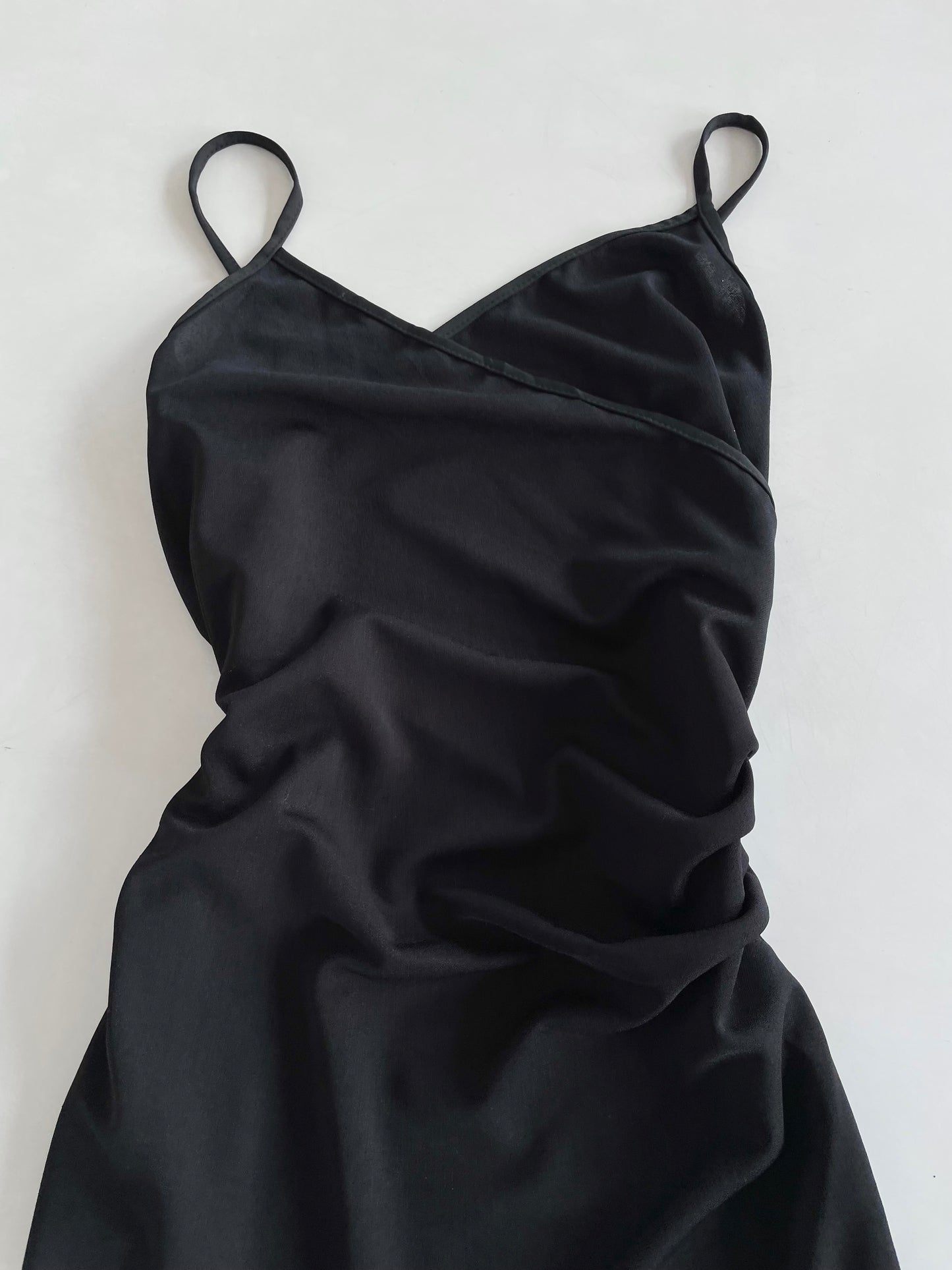 Black Ruched Dress-Bust 36 to 38