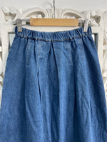 Load image into Gallery viewer, Denim Long Skirt-Waist 26 to 28
