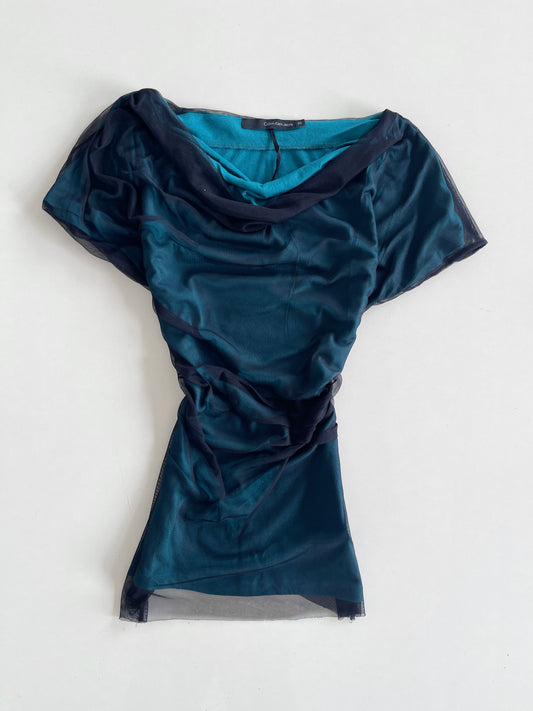 Calvin Klein Cowl Neck Top-Bust 36 to 38