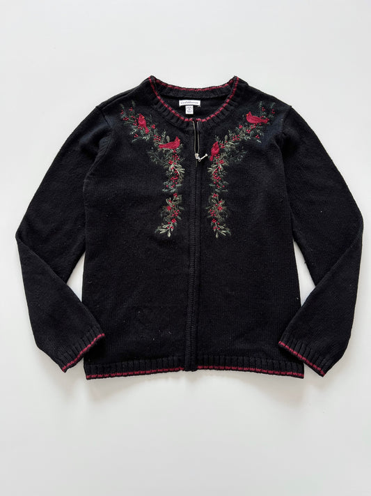 Croft&Barrow Embroidered Zipper -Bust 46