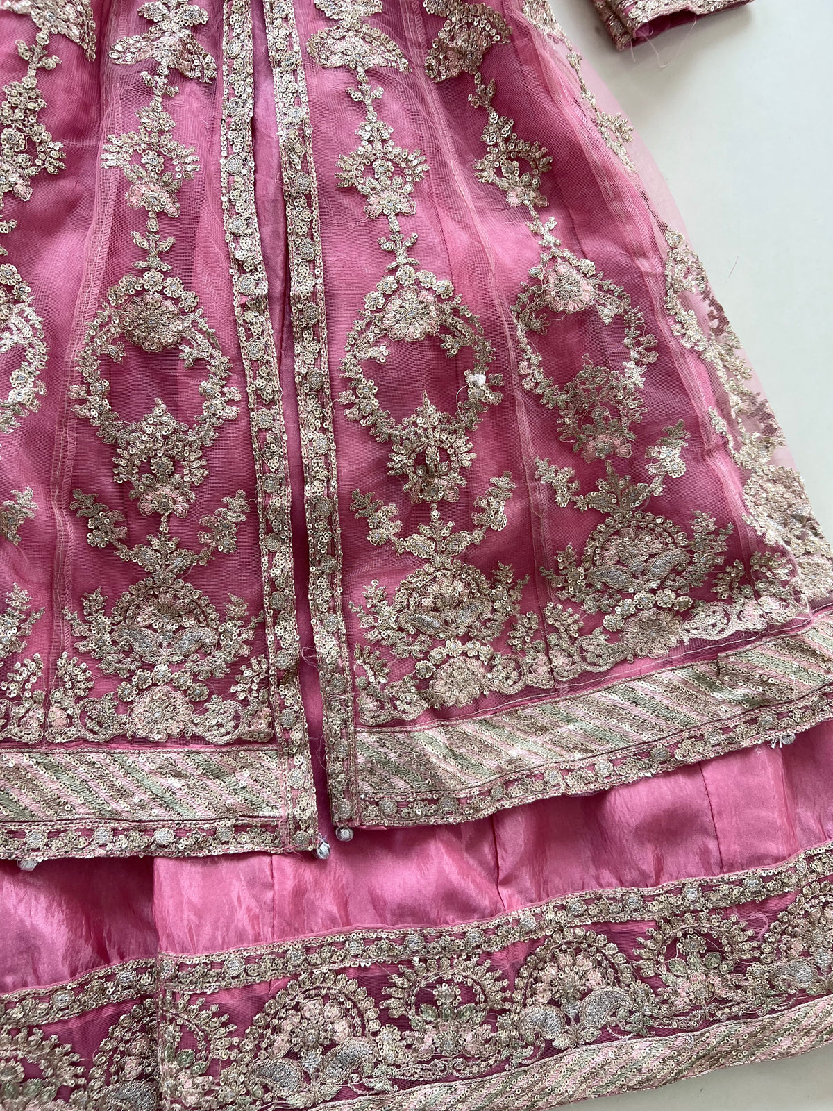 Heavily Embroidered Anarkali Dress-Bust 30