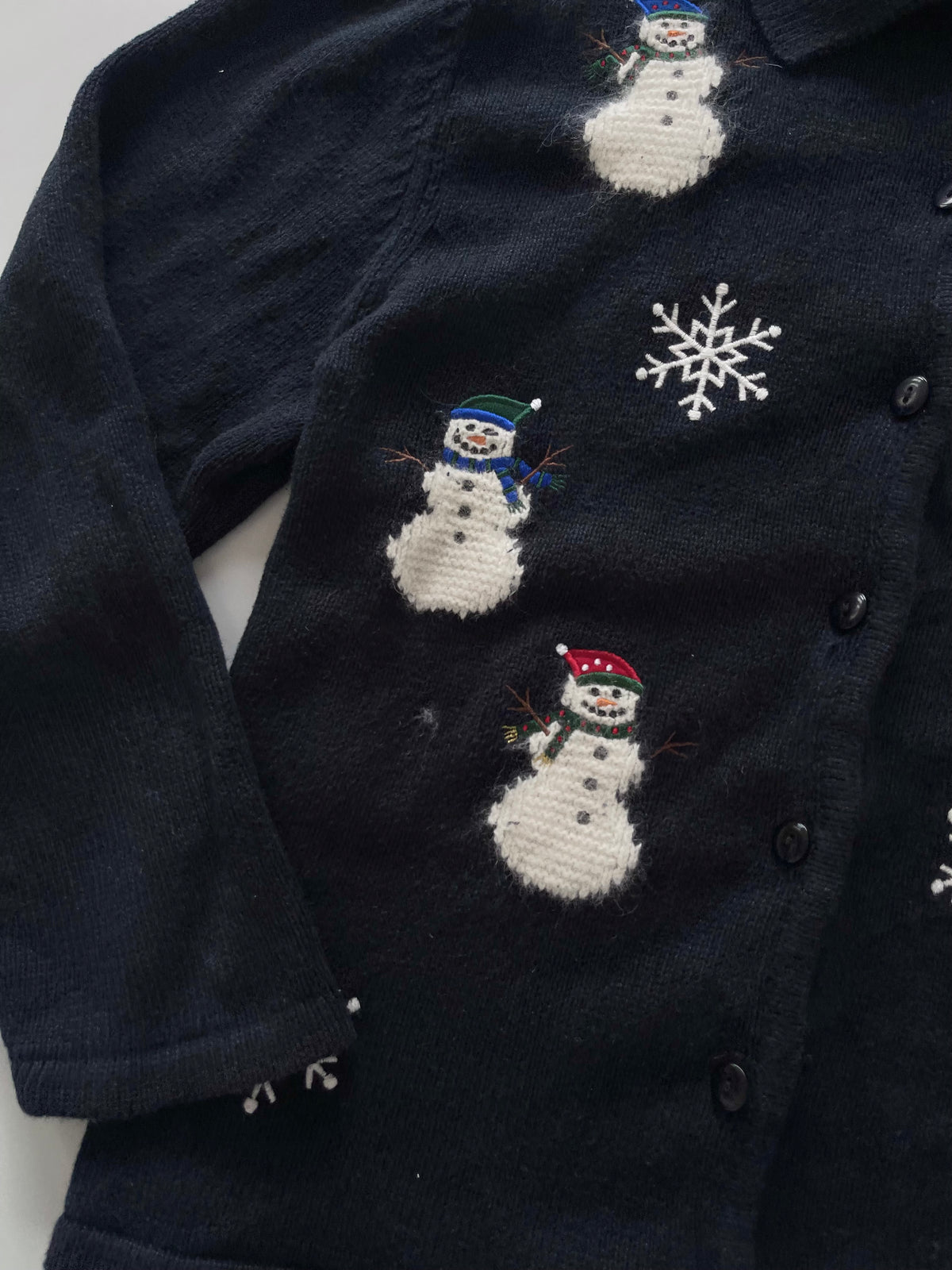 Crystal Kobe Embroidered Christmas Cardigan Sweater-Bust 46