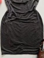 Load image into Gallery viewer, Black Shimmer Dress-Bust 32 to 34
