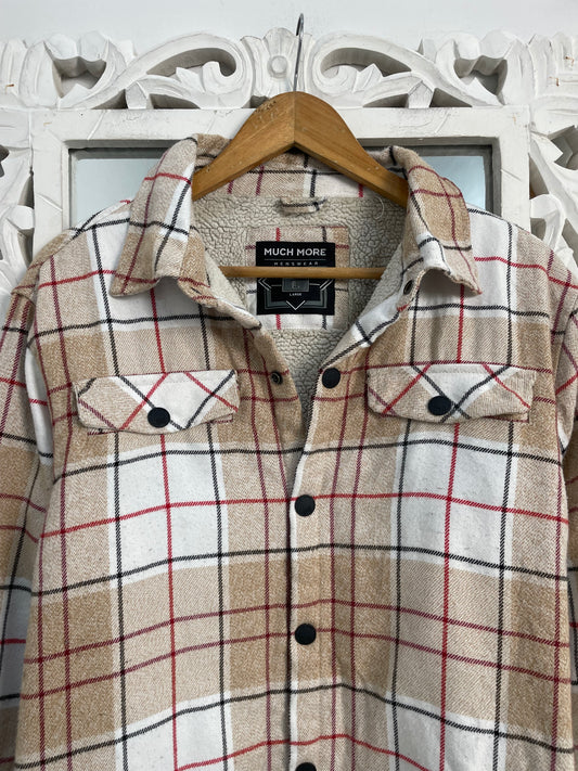 Super Thick Inner Furr Shacket-Chest 44