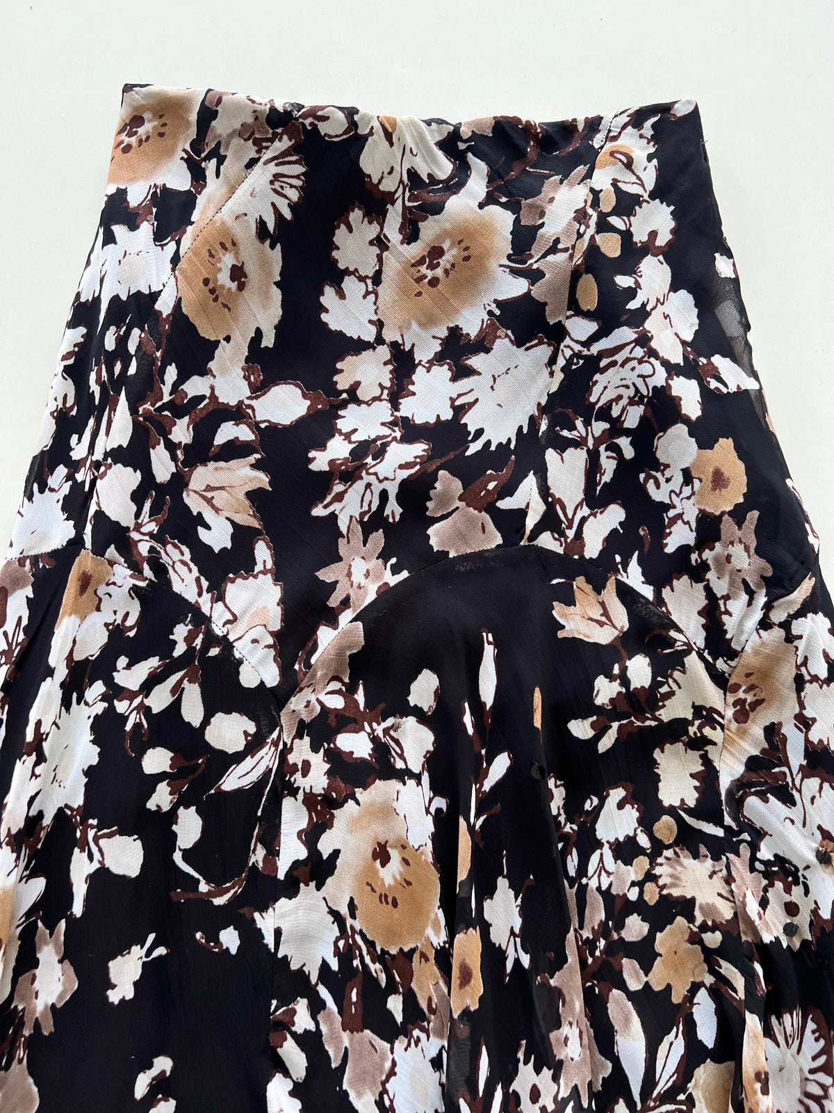 Vintage Dark Garden Skirt-Waist 26 to 28