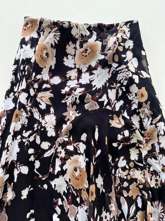Vintage Dark Garden Skirt-Waist 26 to 28