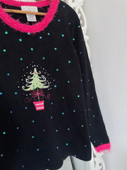 Mandal Bay Embroidered Christmas Sweater-Bust 44