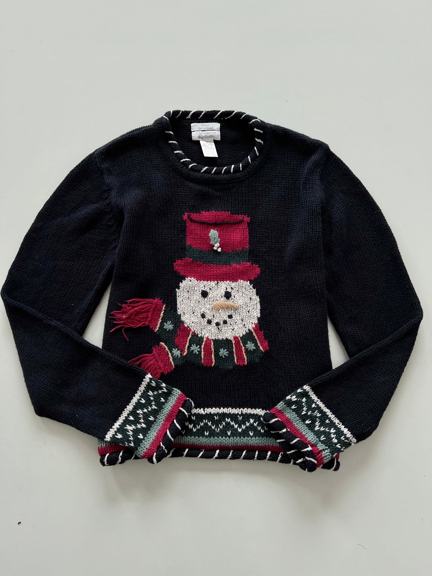 Christopher & Banks Christmas Sweater-Bust 38