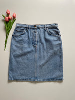 Load image into Gallery viewer, VALENTINO DENIM SKIRT - WAIST 32
