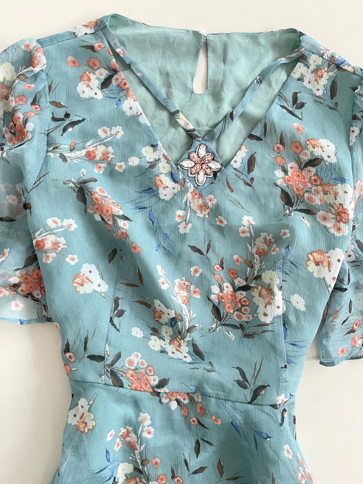Floral Vintage Dress-Bust 36
