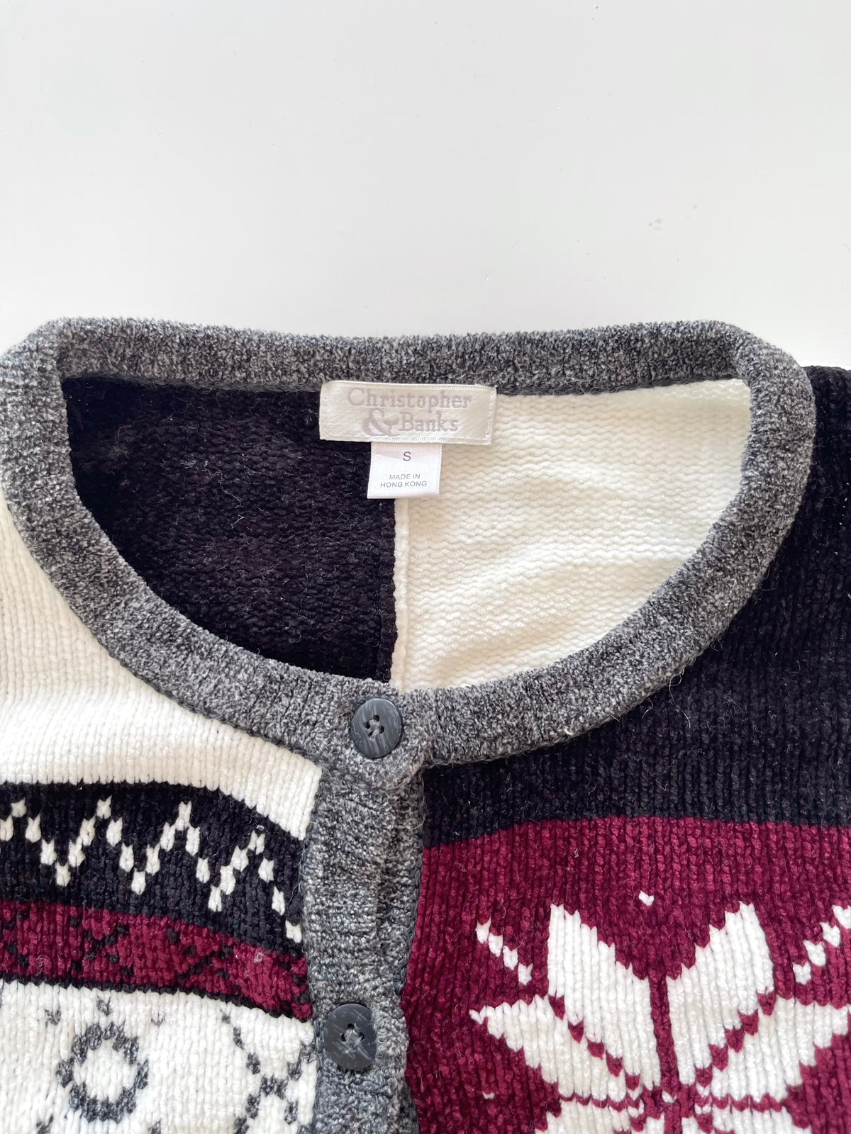 Christopher&Banks Embroidered Cardigan Sweater-Bust 42