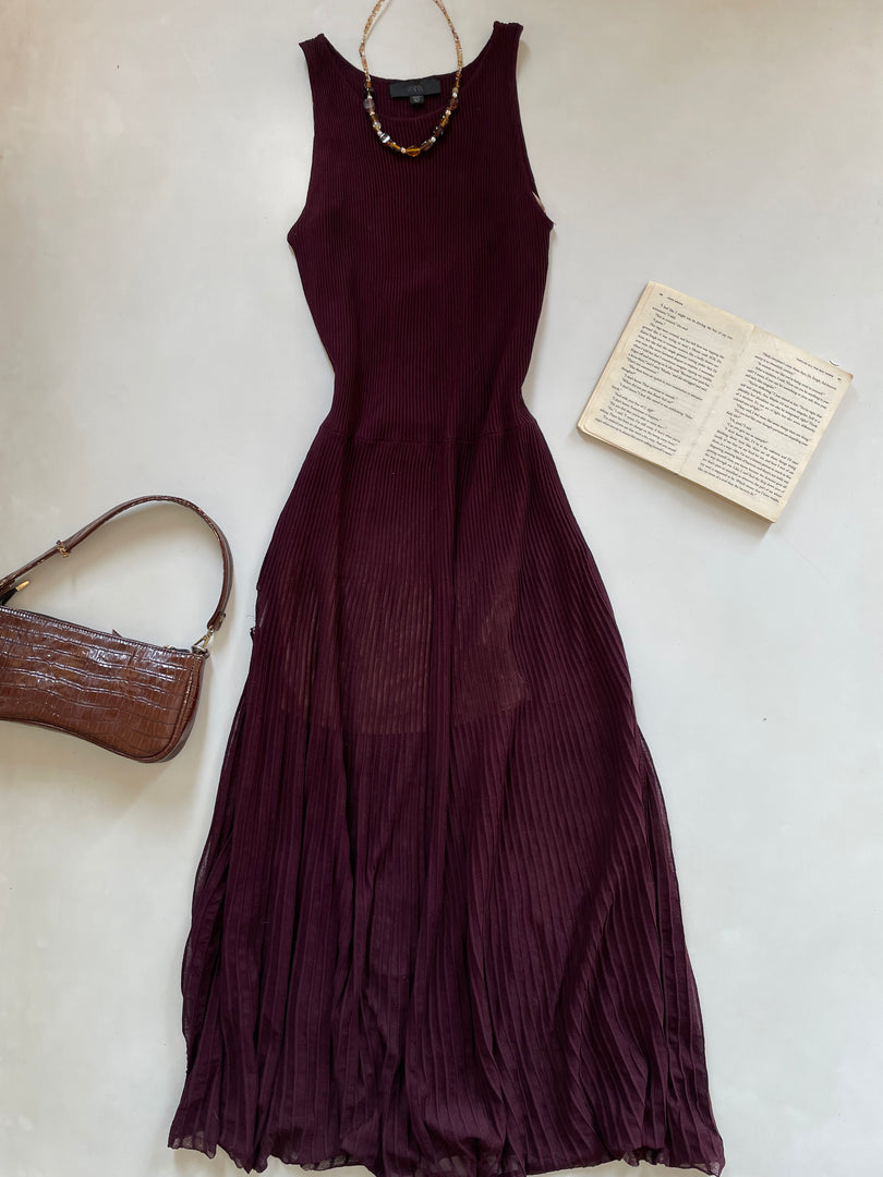 Zara Wine Dress-Bust 34 to 36