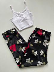 Satin Lounge Pants-Waist 28 to 34