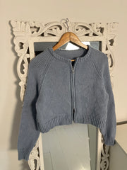 Ash Blue Two Way Chunky Zipper-Bust 38
