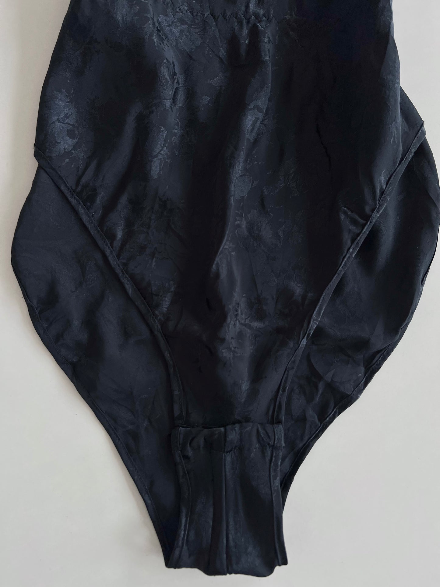 Satin Self Printed Bodysuit-Bust 40