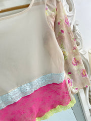 Lace Sheer Top-Bust 34 to 36