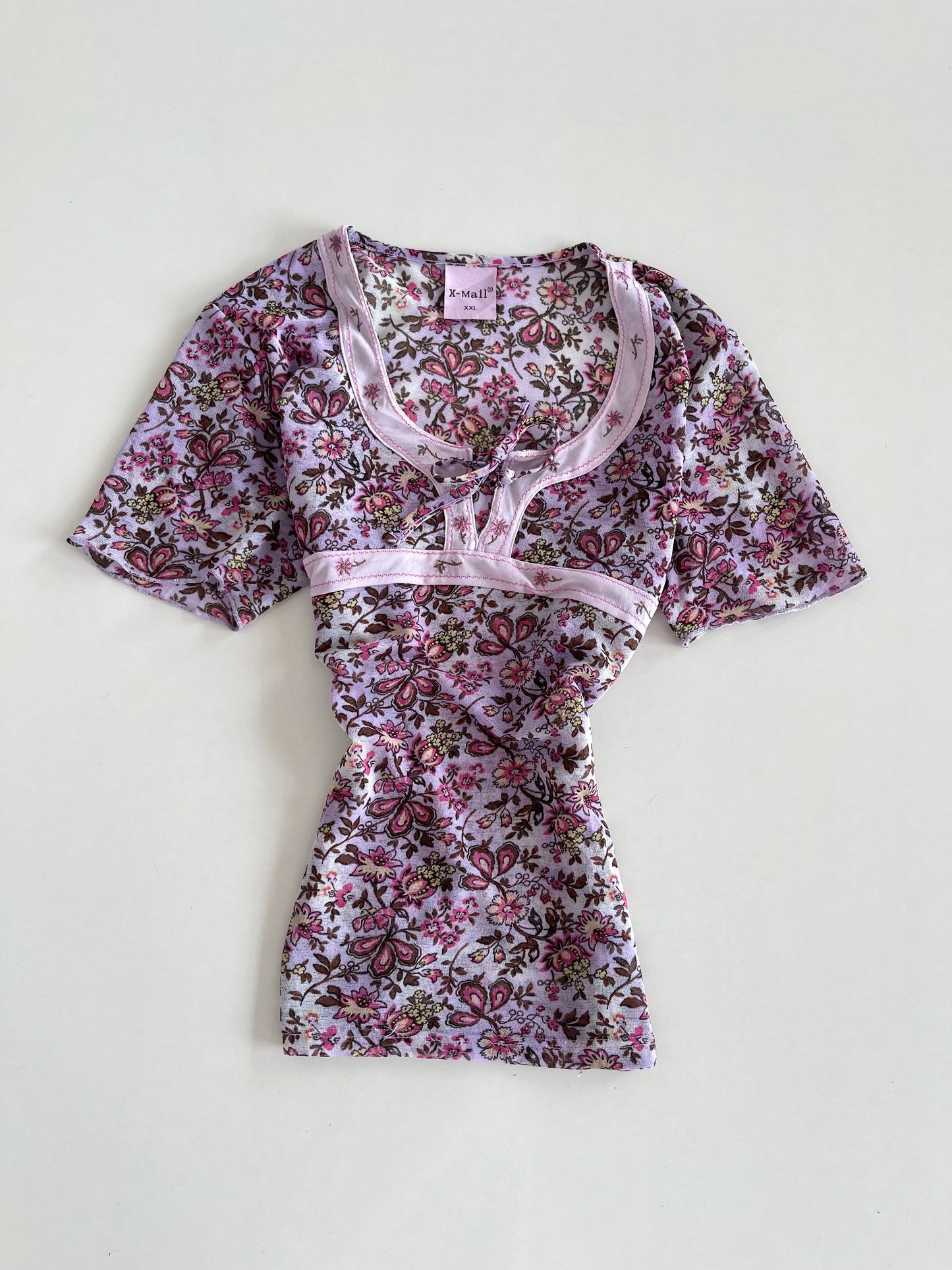 X-Mail Sheer Vintage Top-Bust 42 to 44