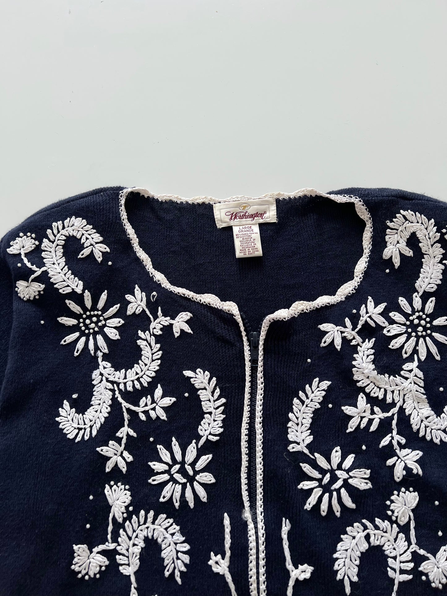 Horthingtin Embroidered Sweater-Bust 48