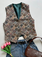 Load image into Gallery viewer, Jacquard Waistcoat-Bust 40
