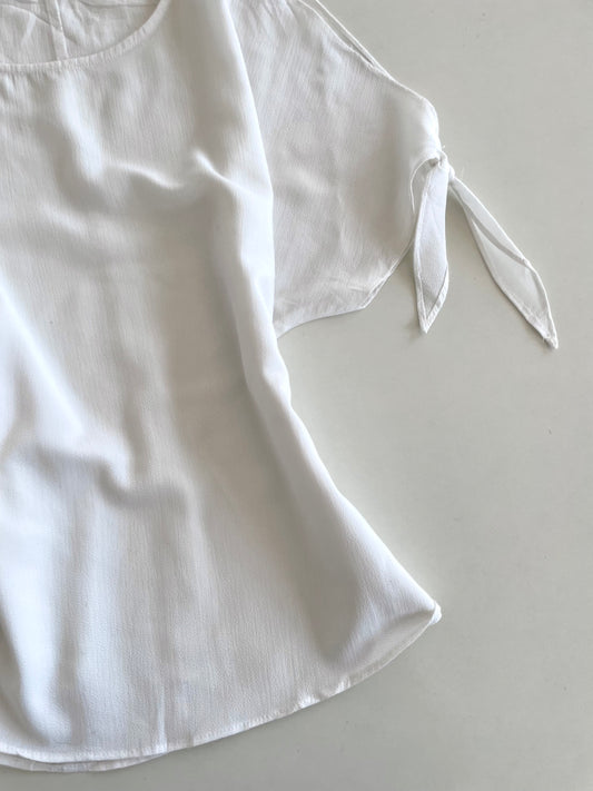 Temt White Sheer Top-Bust 42