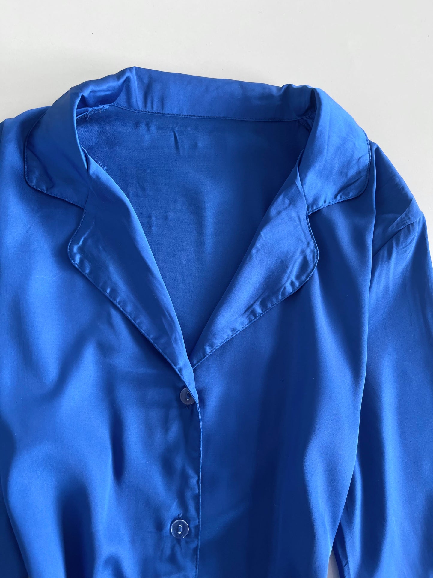 Satin Ruffle Shirt-Bust 42