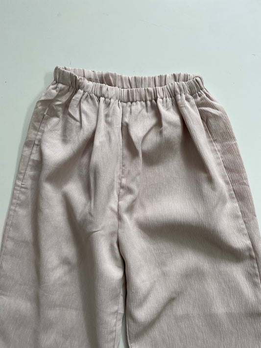 ALMOND TEXTURED PANTS - WAIST 28 TO 34