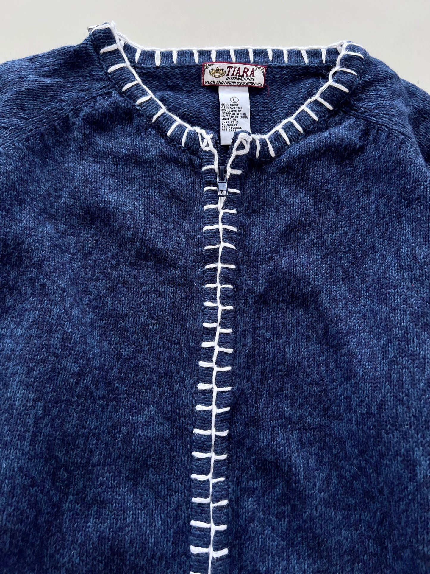 Tiara Embroidered Sweater-Bust 46