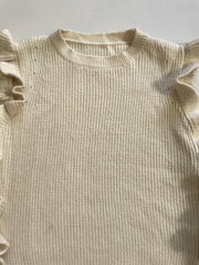 Ruffle Sweater Vest-Bust 34 to 38