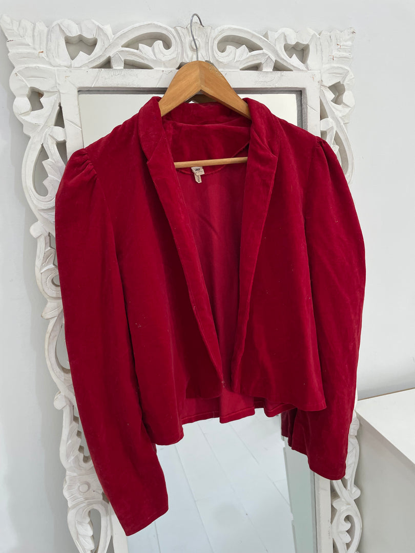 Ruby Red Blazer-Bust 36