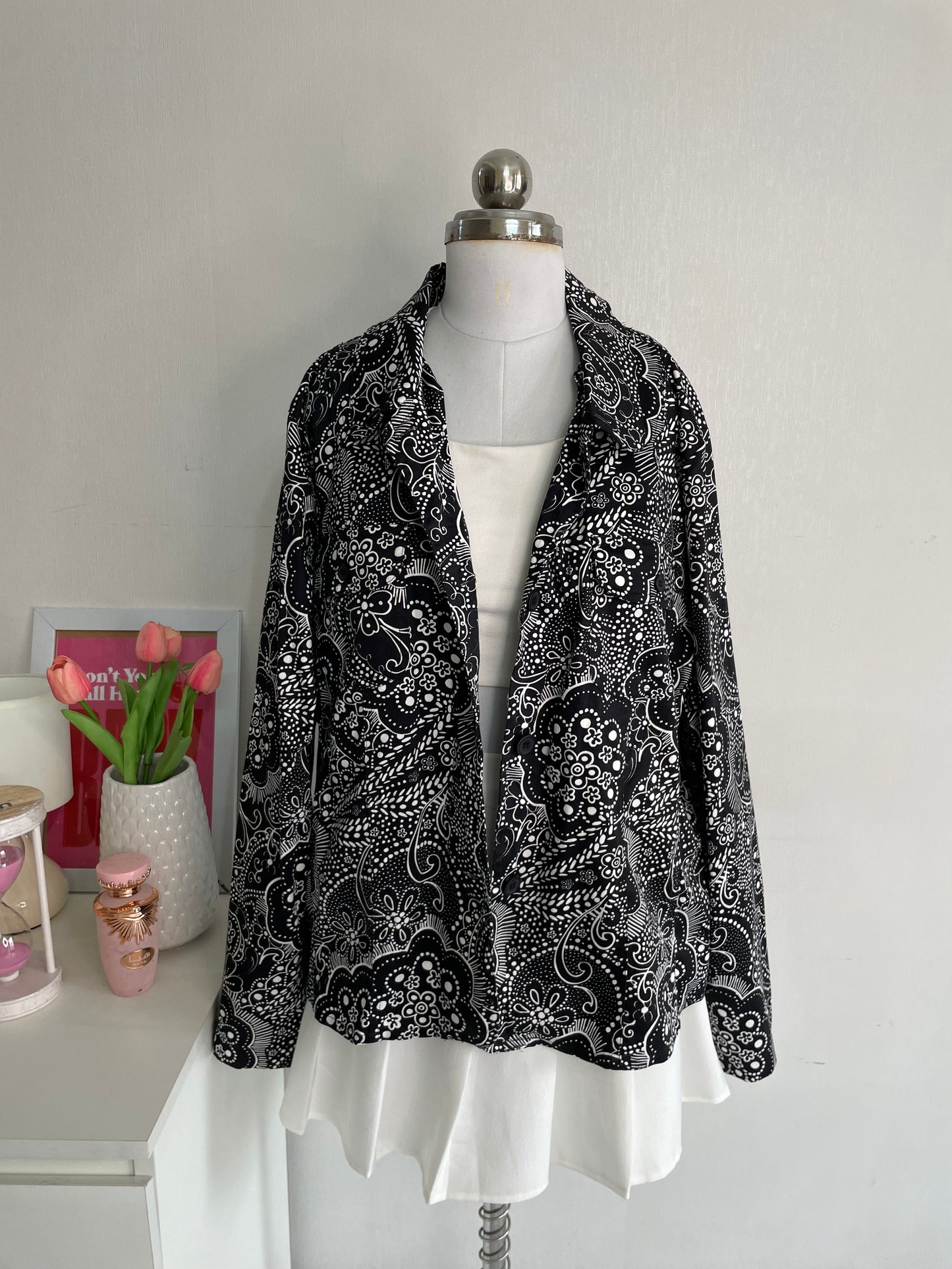 JOANNA STRETCH PRINTED BLAZER - BUST 46