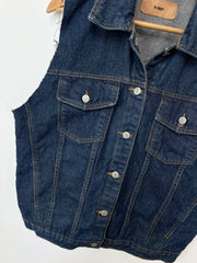 Deep Denim Vest-Bust 44