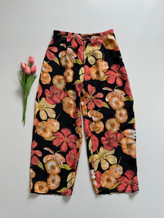 SOFT FLORAL PANTS - WAIST 28