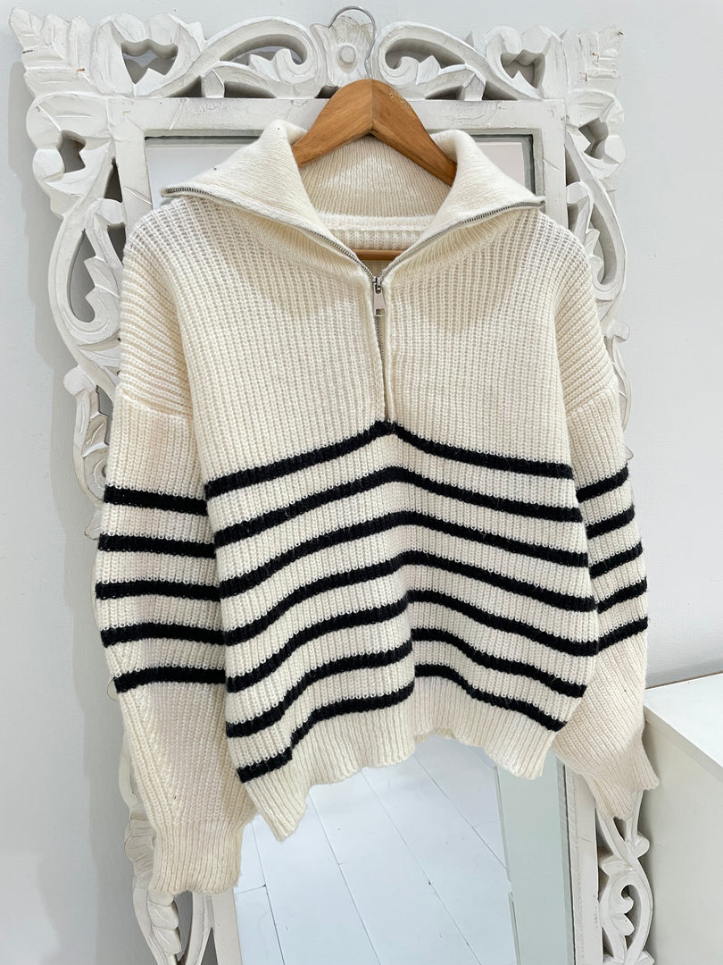 Chunky Zip Sweater-Bust 42
