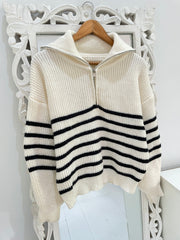 Chunky Zip Sweater-Bust 42