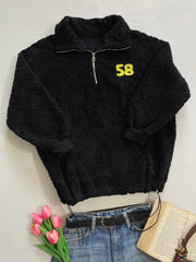 Fuzzy Warm Pullover - Bust 48