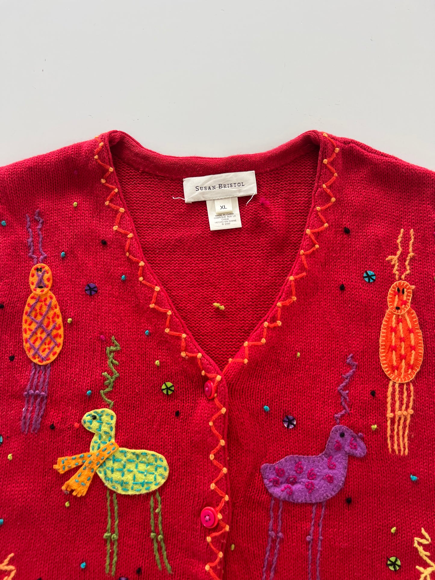 Susan Bristol Embroidered sweater-Bust 50