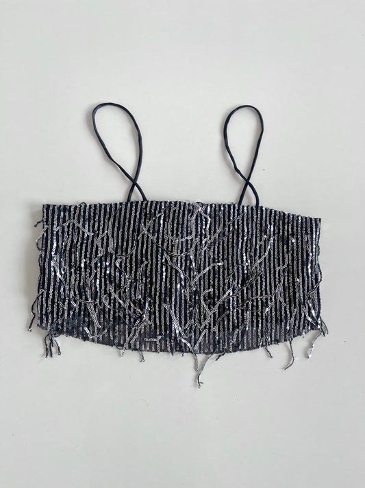 Zara Sequin Vintage Top-Bust 32