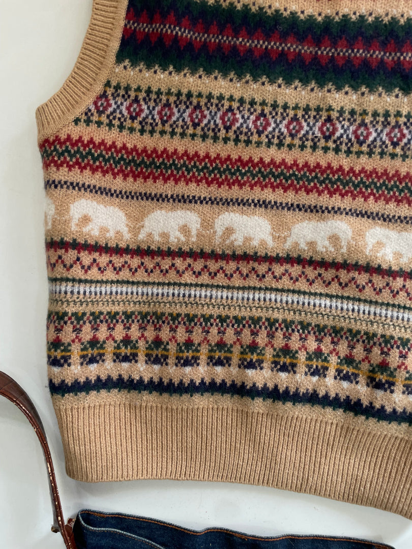 Customellow Chunky Sweater Vest-Bust 40