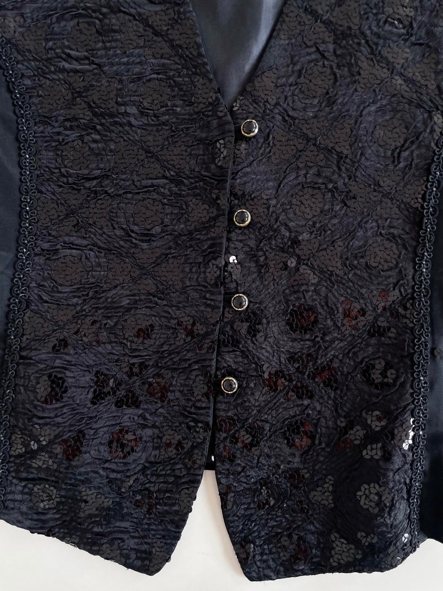 Sequin Vintage Waistcoat-Bust 44