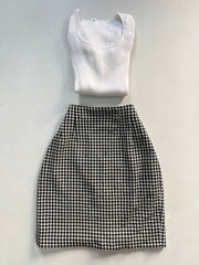 Un Deux Trois Tweed Skirt-Waist 28
