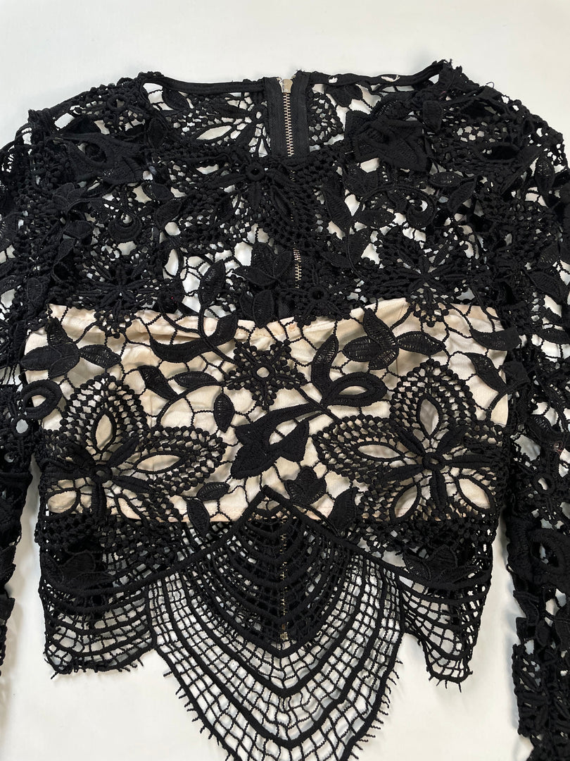 Sheer Lace Top-Bust 34