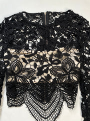 Sheer Lace Top-Bust 34