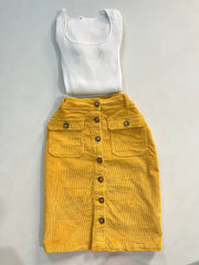 Yessica Corduroy Skirt-Waist 30