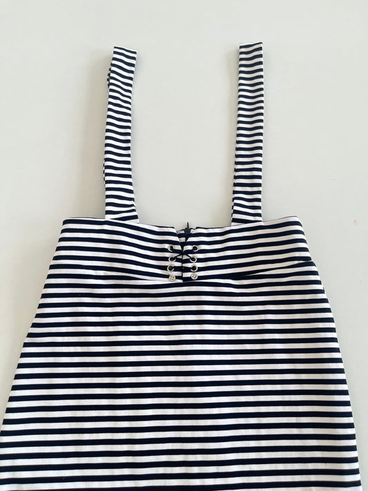 Striped Galace Skirt-Waist  28