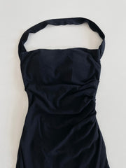 Halter Black Dress-Bust 28 to 30