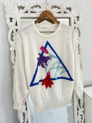Embroidered Sweater-Bust 40