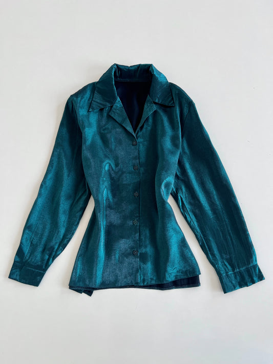 Vintage Organza Shirt-Bust 42