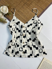 H&M Linen Top-Bust 36