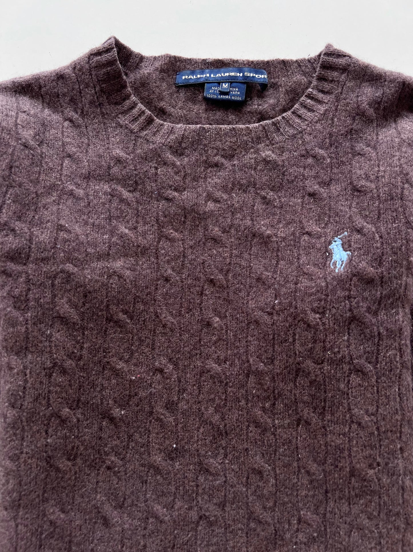 Ralph Lauren 100% Lambs Wool Vintage Sweater-Bust 32