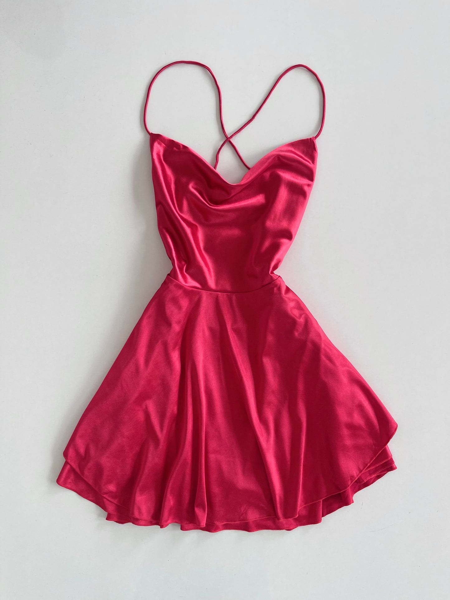 Satin Backless Dress-Bust 32 to 34